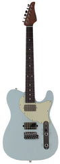 Suhr Classic T HH Roasted Select Guitar, Flamed, Rosewood, Sonic Blue