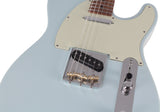 Suhr Classic T Roasted Select Guitar, Flamed, Maple, Sonic Blue - Humbucker Music