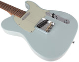 Suhr Classic T Roasted Select Guitar, Flamed, Maple, Sonic Blue - Humbucker Music