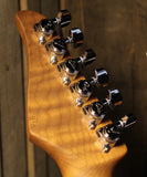 Suhr Classic T Roasted Select Guitar, Flamed, Maple, Sonic Blue - Humbucker Music