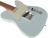 Suhr Classic T Roasted Select Guitar, Flamed, Maple, Sonic Blue - Humbucker Music