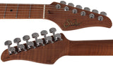 Suhr Classic T Roasted Select Guitar, Flamed, Maple, Sonic Blue - Humbucker Music