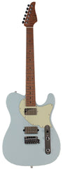Suhr Classic T HH Roasted Select Guitar, Flamed, Maple, Sonic Blue
