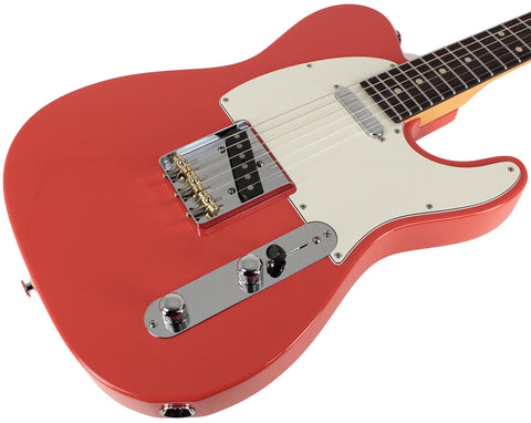 Suhr Classic T Select Guitar, Alder, Rosewood, Fiesta Red - Humbucker Music