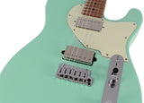 Suhr Classic T HH Roasted Select Guitar, Maple, Surf Green - Humbucker Music