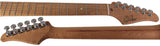 Suhr Select Classic S Guitar, Roasted Flamed Neck, Olympic White, Maple