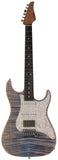 Suhr Select Standard Plus Mahogany Guitar, Trans Blue Denim Slate - Humbucker Music