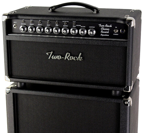 Two-Rock Classic Reverb Signature 100/50 Head, 2x12 Cab, Blackout - Humbucker Music